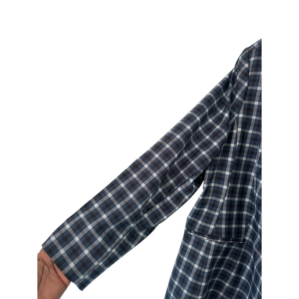 The Limited Plus Blue White‎ Black Office Career Work Business Blazer Size 16W - Picture 7 of 12